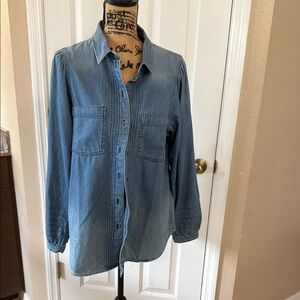 American Eagle Outfitters Blue Button Down Shirt